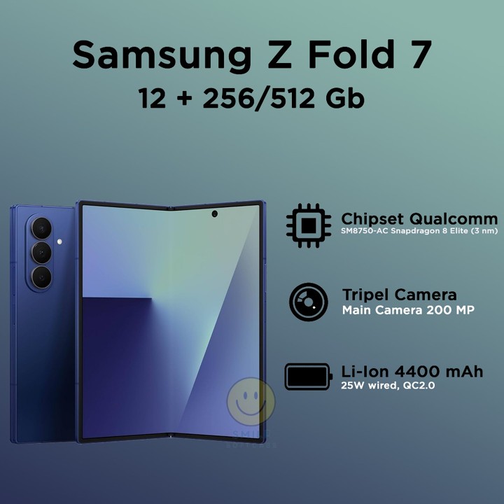 Samsung Galaxy Z Fold 7 5G 256GB 512GB 1TB - Garansi RESMI