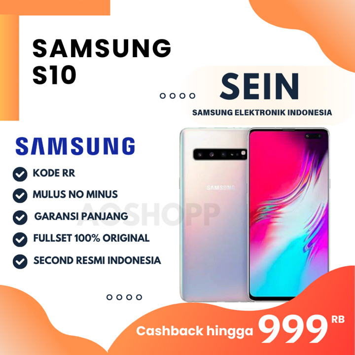 samsung s10 128GB | SEIN RESMI | RAM 8GB Second - Bekas - Fu