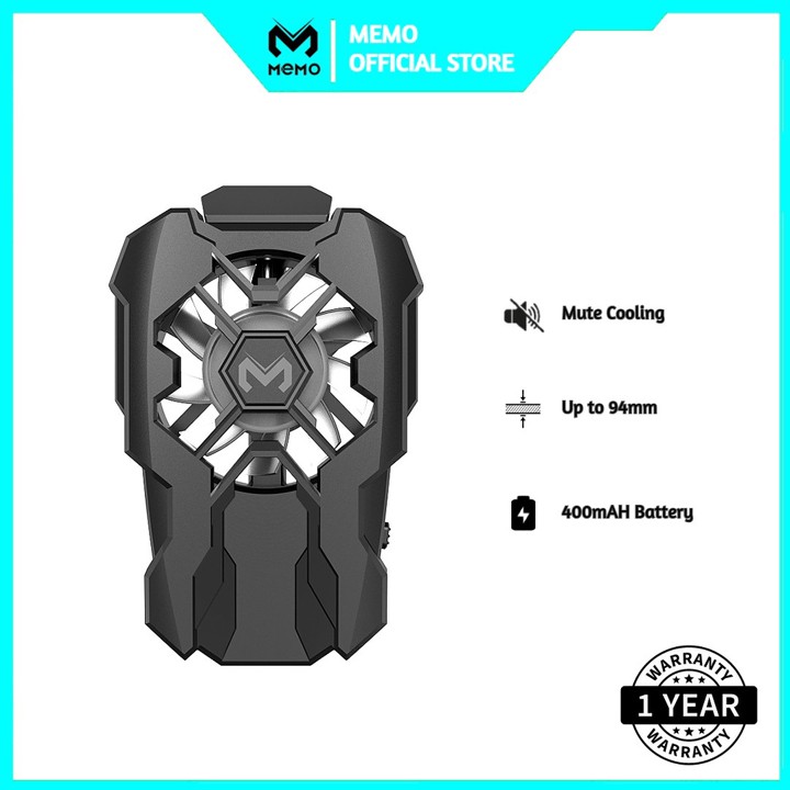 Memo FL07 Rechargeable Cooler 400Mah Battery / Kipas Pending