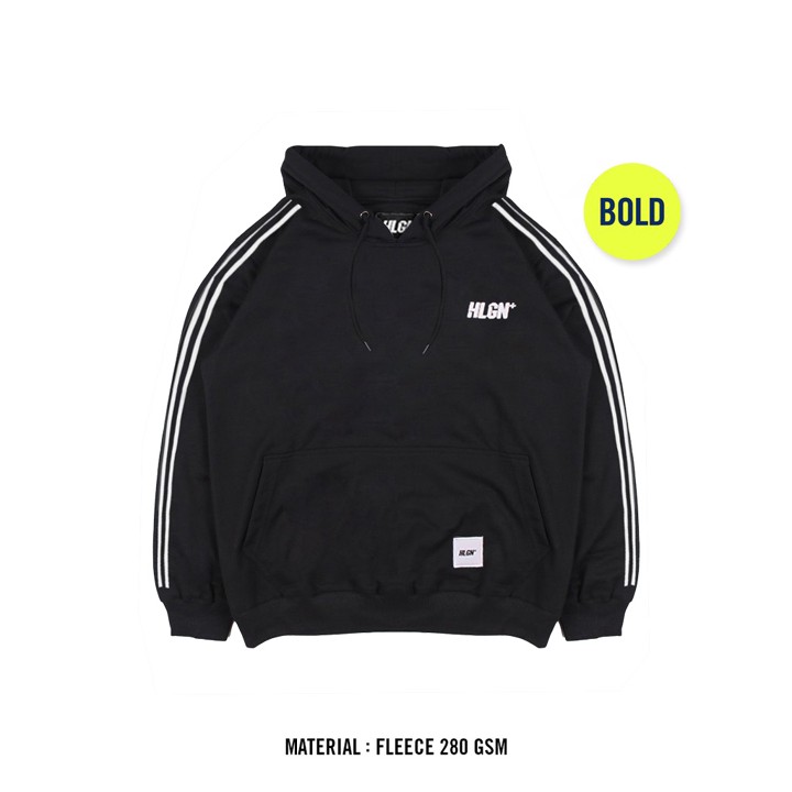 HOOLIGANS Hoodie Bold Linea - Black