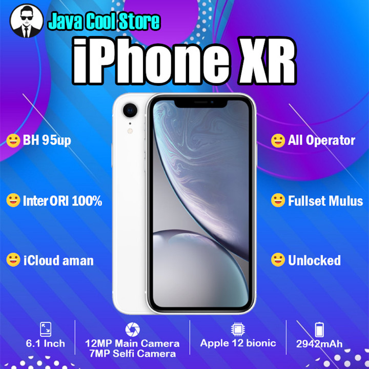 iPhone XR 64gb 128gb Second-hand Fullset Mulus Garansi Sinya