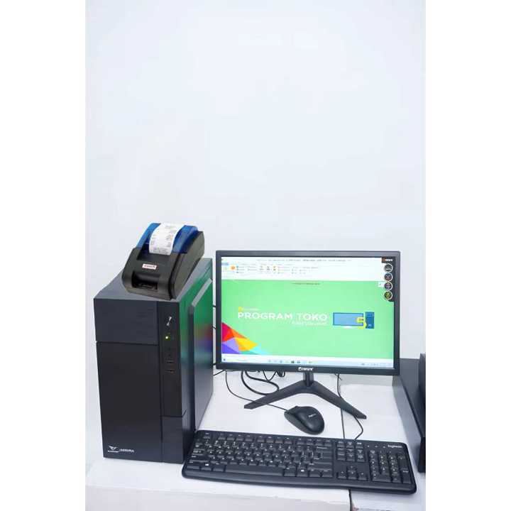 PAKET PROGRAM KASIR + KOMPUTER KASIR +LCD + PRINTER KASIR  +
