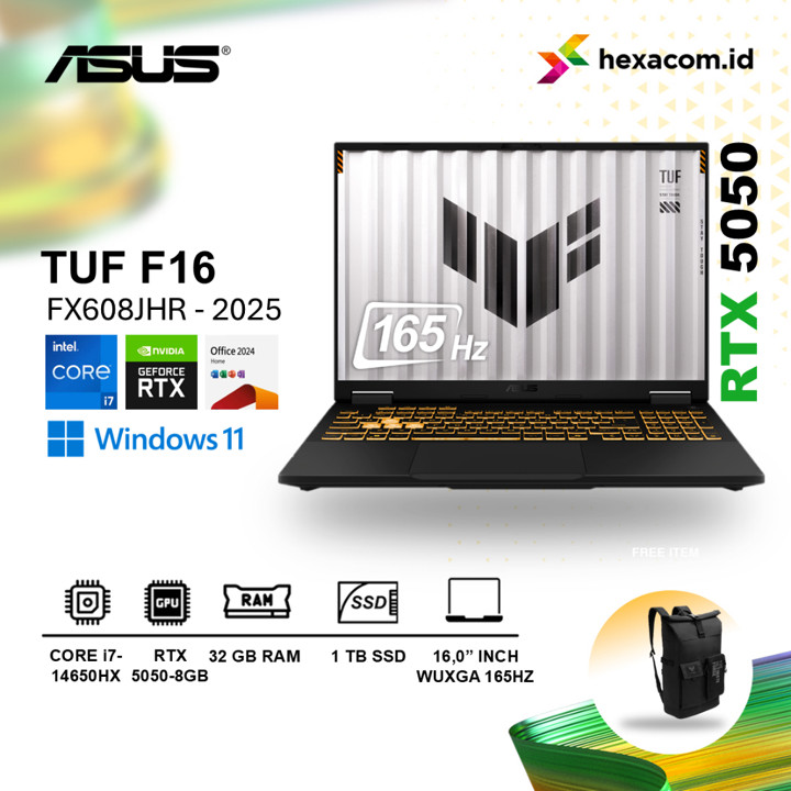 Asus TUF Gaming F16 FX608JHR i7-14650HX RTX5050 32GB 1TB SSD