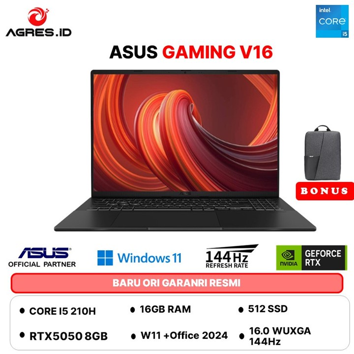 ASUS GAMING V16 V3607VH CORE I5 210H RTX5050 8GB - 16GB 512G
