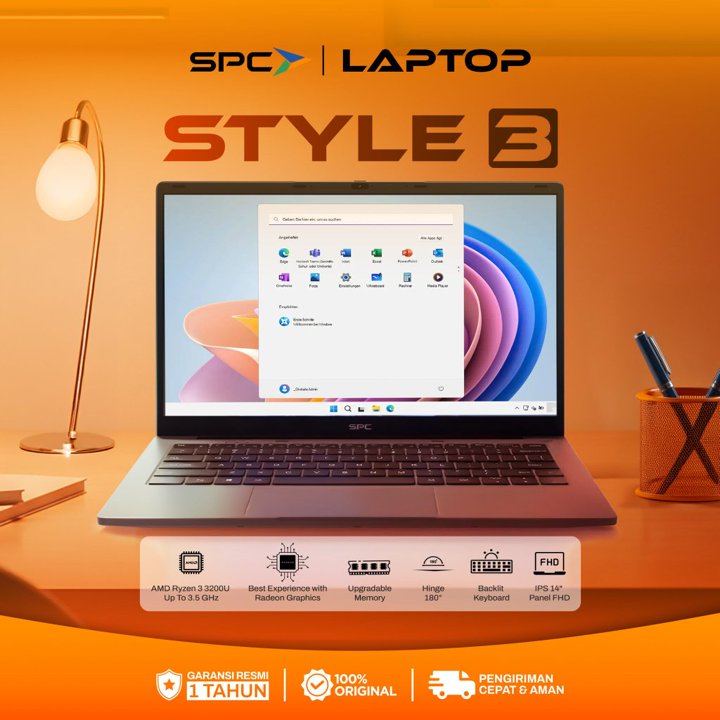 Laptop SPC Style 3 Grey - AMD Ryzen 3 3200U 8GB 256GB SSD Ve