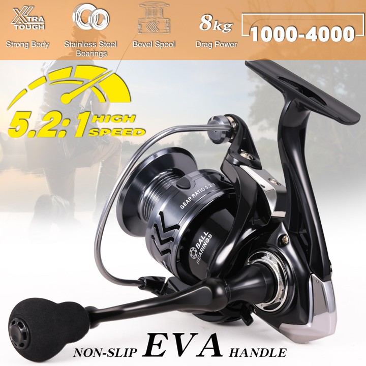 Sougaylinag Spinning fishing reel Tubuh logam fishing reel R