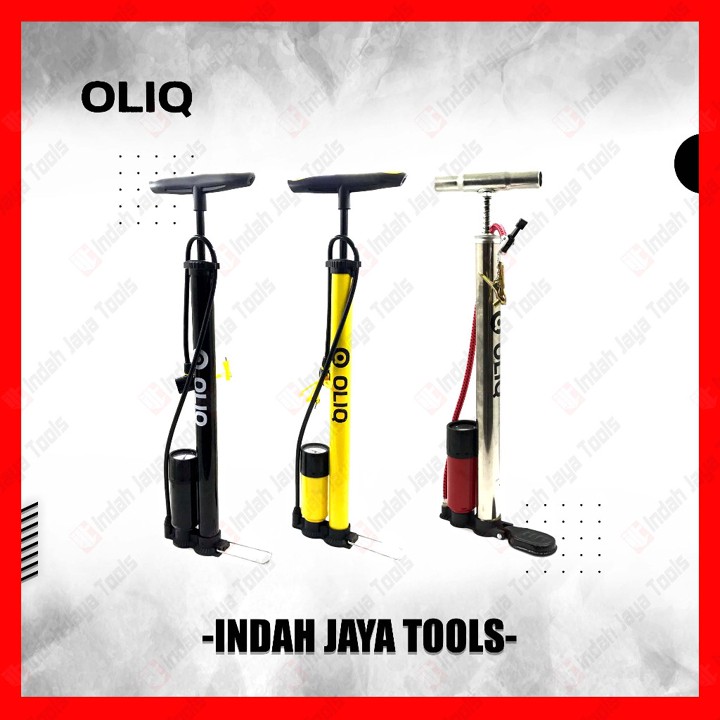 OLIQ Pompa Angin Tangan Ban Kompa Sepeda Motor Bola Tabung D