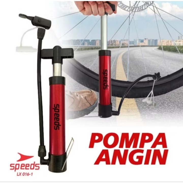 Pompa Angin/Pompa Ban Sepeda-Sepeda Motor-Bola Portable Mini