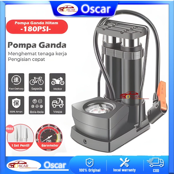 Pompa Angin Kaki/Pompa Ban Mini Foot Pump Portable High Pres