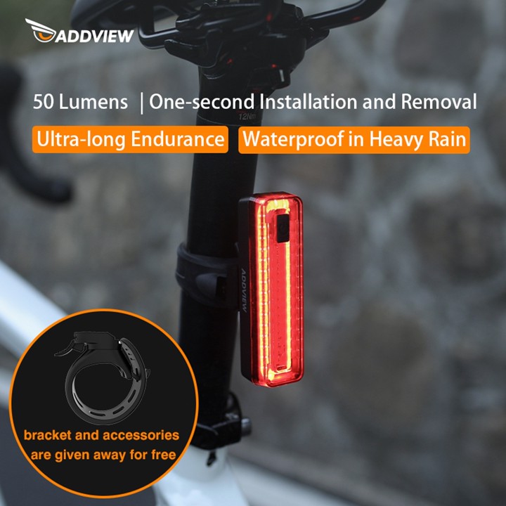 ADDVIEW Lepus Bike Tail Light - Auto Sensor, Brake Light, US