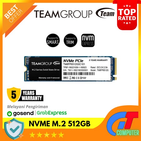 TEAM MP33 M.2 PCIe NVME SSD 512GB / 1TB