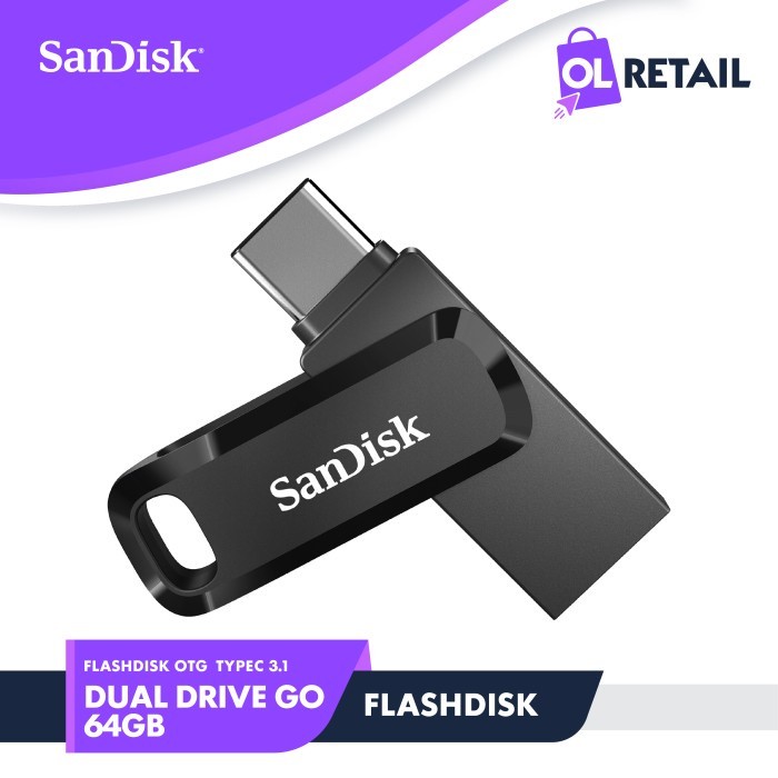 FlashDisk OTG Sandisk Dual Drive GO 64GB TypeC 3.1 - SDDDC3