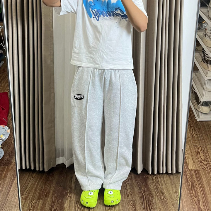 Sweatpants Baggy Gombrong Skena Pria Wanita Tali Serut Fleec
