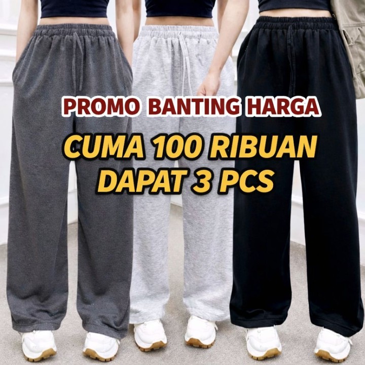 Paket Murah Celana Gombrong 100 Ribuan 3 Pcs TERLARIS CELANA