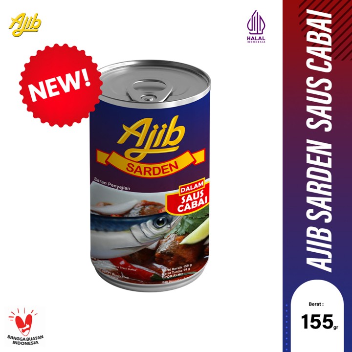 Ajib Sardine Saus Cabai 155 gr