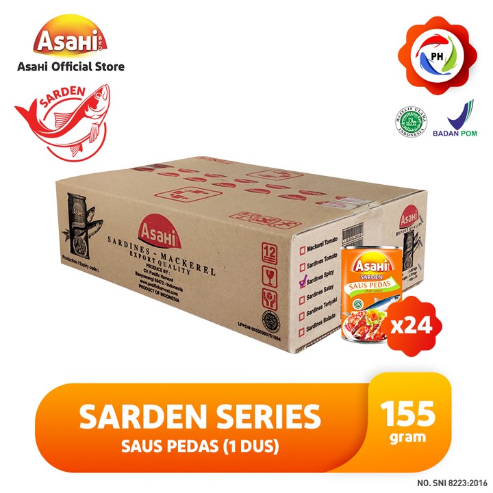 AsaHi Sarden Saus Pedas 155 gr - 1 Dus