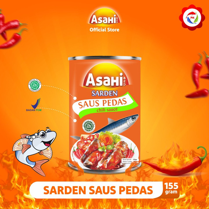 AsaHi Sarden Saus Pedas 155 gr