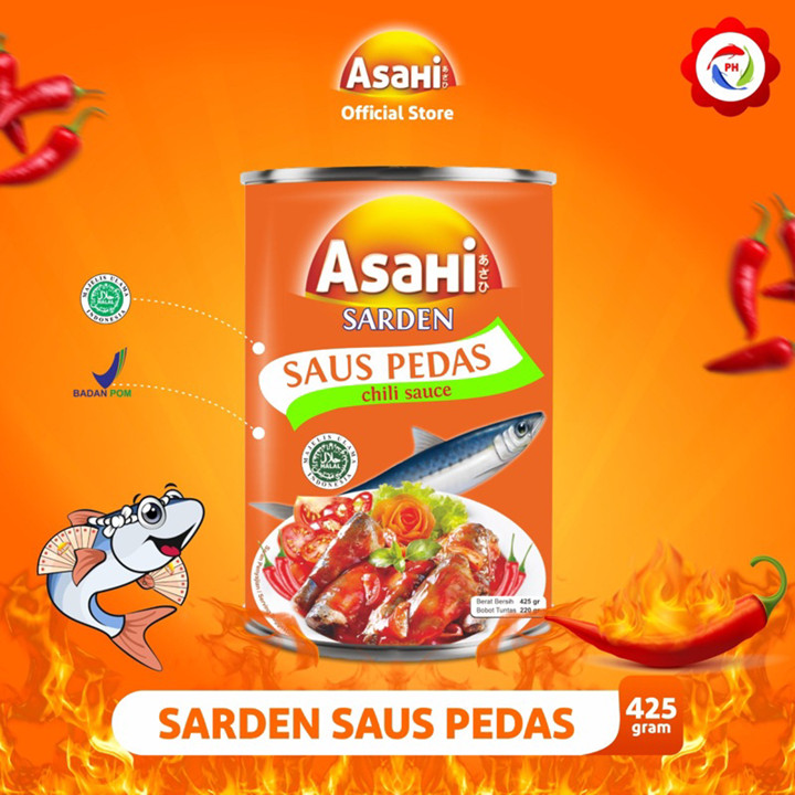 AsaHi Sarden Saus Pedas  425gr