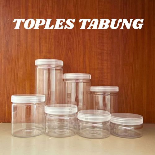 Toples Tabung 200ml–1300ml untuk Sambal Snack Kue & Hampers 