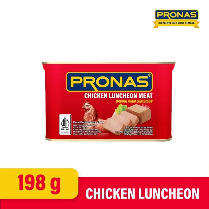 Pronas Chicken Luncheon Daging Ayam 198GR Kemasan Kaleng