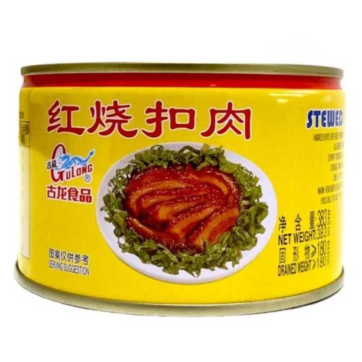 Gulong Stewed Pork Slice / SAMCAN kaleng  383 gram kaleng be