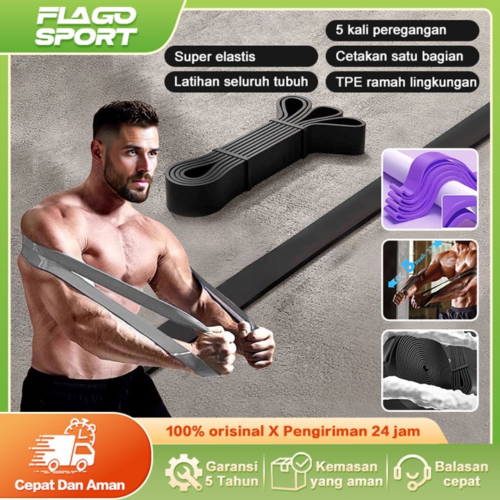 FLAGO SPORT Resistance Bands Alat Fitness Olahraga Gym Alat 