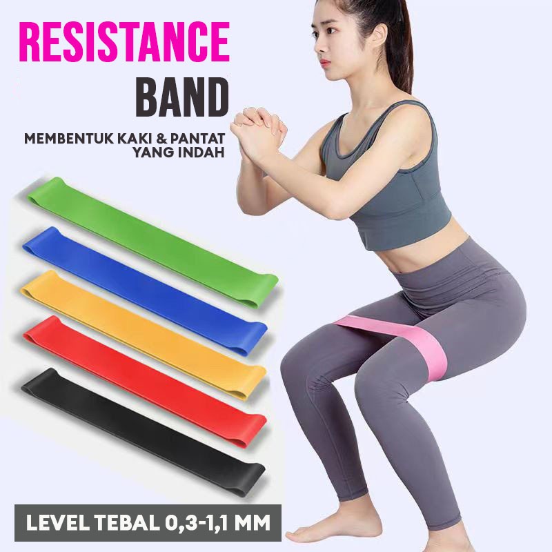 Resistance Band Karet Olahraga Alat Olahraga Kaki & Pantat B