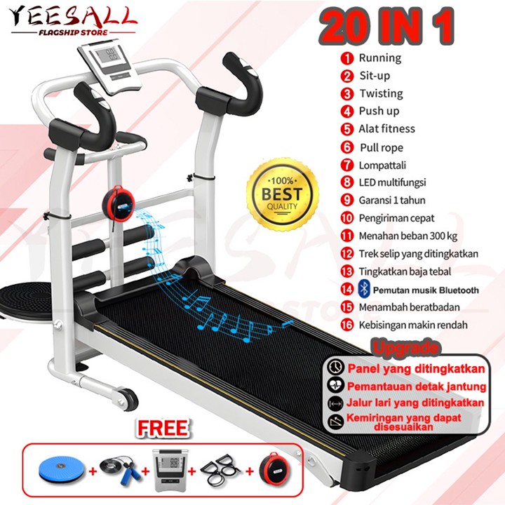 Yee.sall - Treadmill manual multifungsi peralatan kebugaran 