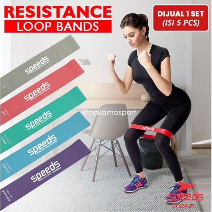 Resistance Band Yoga Set 5pcs / Power Band / Karet Fitness