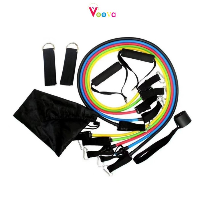 VOOVA  Resistance Band Fitness Tali Gym Yoga Loop Stretching
