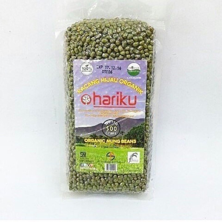 Kacang Hijau Organik Hariku 500g