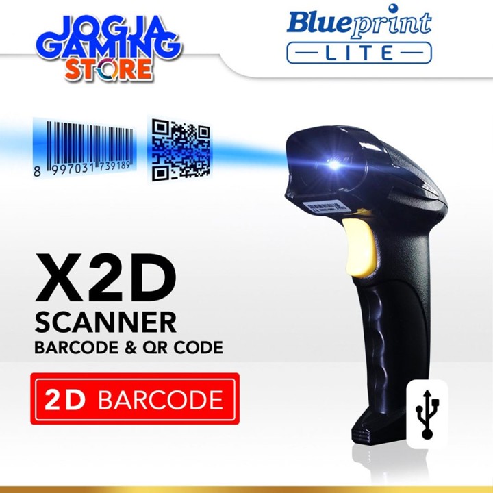 Blueprint Scanner Laser Barcode BP-LITE X2D BARCODE & QR COD
