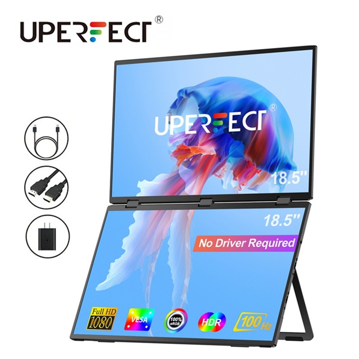UPERFECT Delta Max18.5" Portable Monitors 1080P Full HD 100%