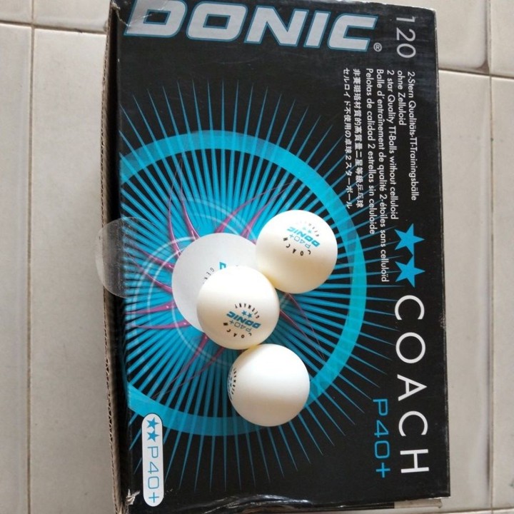 Bola tenis meja (pingpong) Donic COACH p40+