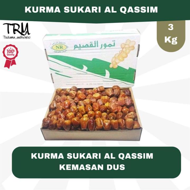 Kurma Sukari 3 kg Alqassim / Kurma Sukari Al Qassim Korma Su