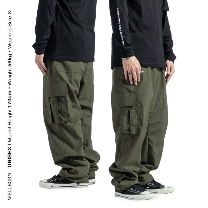 Wellborn Crease Cargo Pants Olive