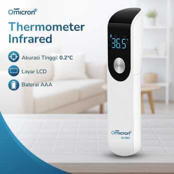 TaffOmicron Termometer Suhu Badan Digital Thermogun Infrared