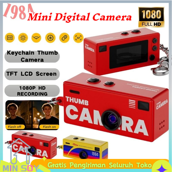 [COD] G6 Retro Mini Camera 1080P HD Kodak Charmera KeyChain 