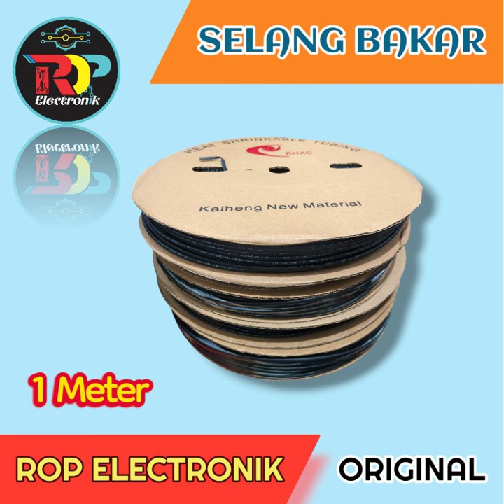 Selang Bakar 1 Meter Ukuran 3mm 4mm 5mm 6mm 8mm // Heatshrin