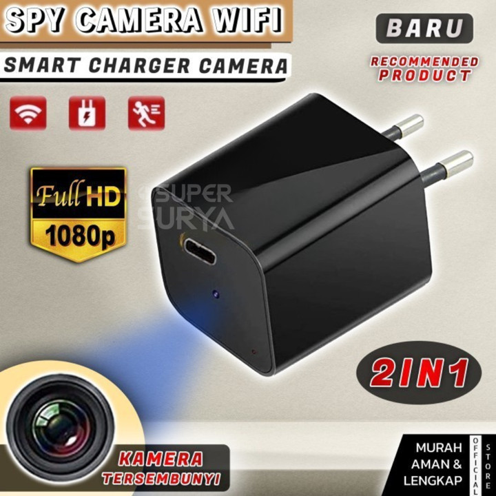 Kamera CCTV Tersembunyi Adaptor Type C  WiFi Spy Camera Full