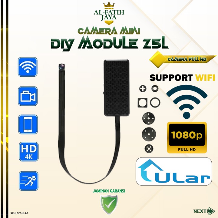 ALFATIHJAYA DIYULAR Kamera CCTV Mini WiFi App Ular Spy Cam K