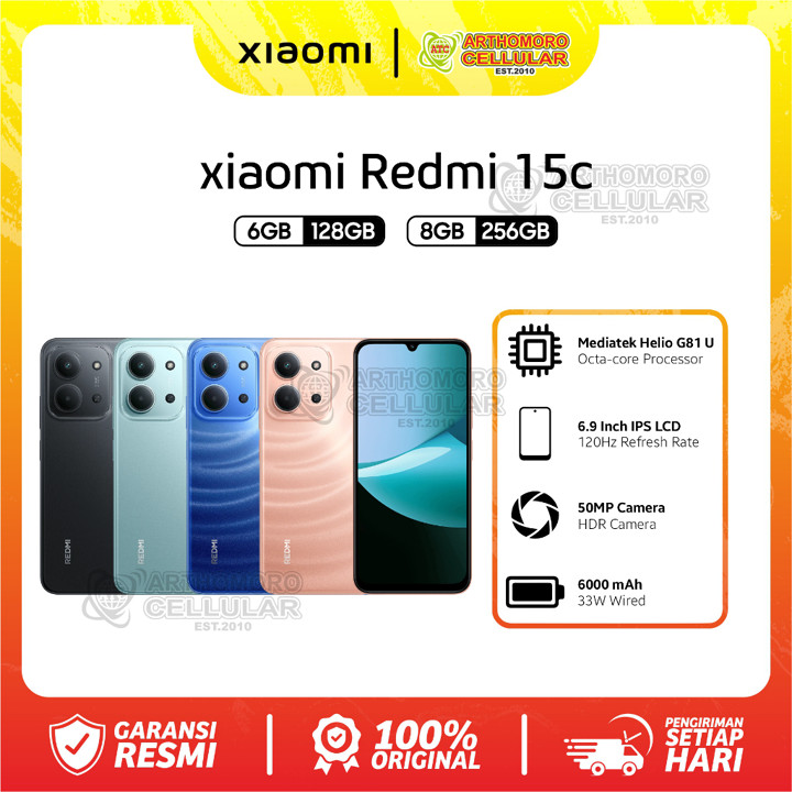 XIAOMI REDMI 15C (6/128) & (8/256) - GARANSI RESMI