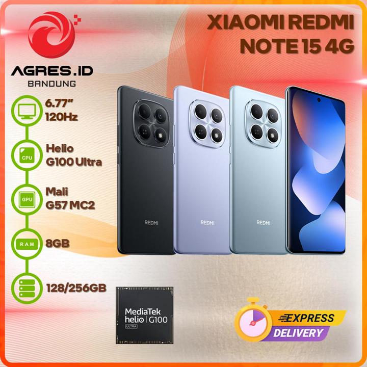 XIAOMI REDMI NOTE 15 4G 8GB 128GB/256GB GARANSI RESMI INDONE