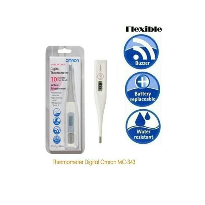 Makassar ! Omron Digital Thermometer Mc 343 F Termometer Ana