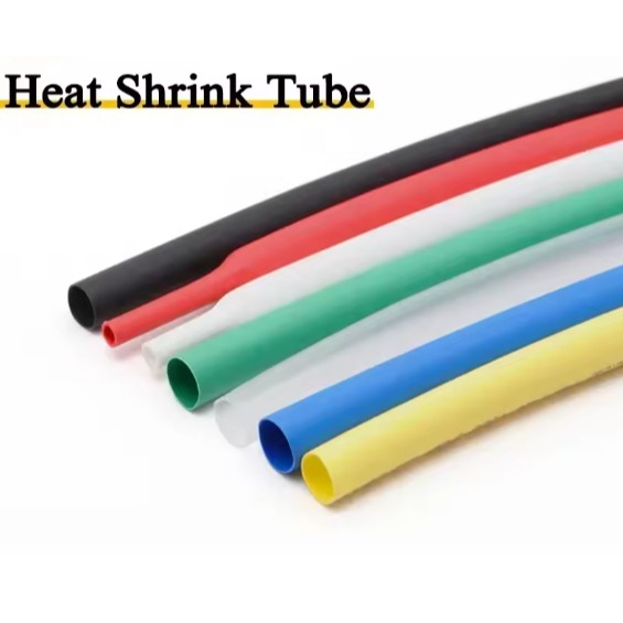 1Meter kabel bakar heat shrink tube 1mm 2mm 2.5mm 3mm 3.5mm 