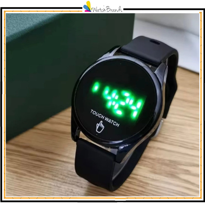 WBS Jam Tangan LED Digital Pria Wanita Rubber Electronic Fas