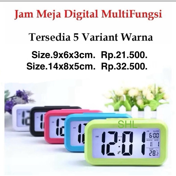Jam Meja Digital / Jam Weker/ Digital Smart Alarm Clock