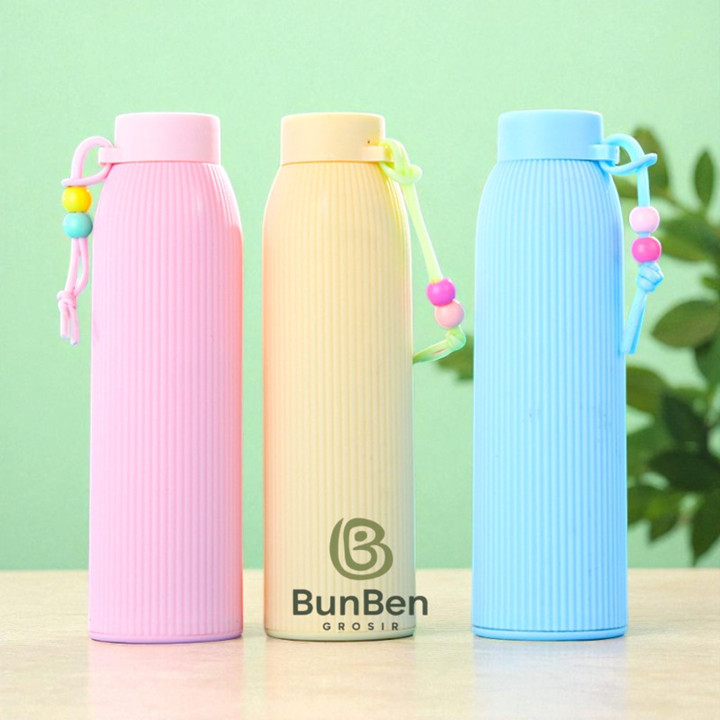 BOTOL MINUM KACA MAKARON 500ML BOTOL KACA MACARON/BOTOL KACA