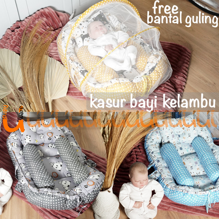 TERMURAH KASUR BAYI BABY NEST PREMIUM DENGAN KELAMBU + FREE 