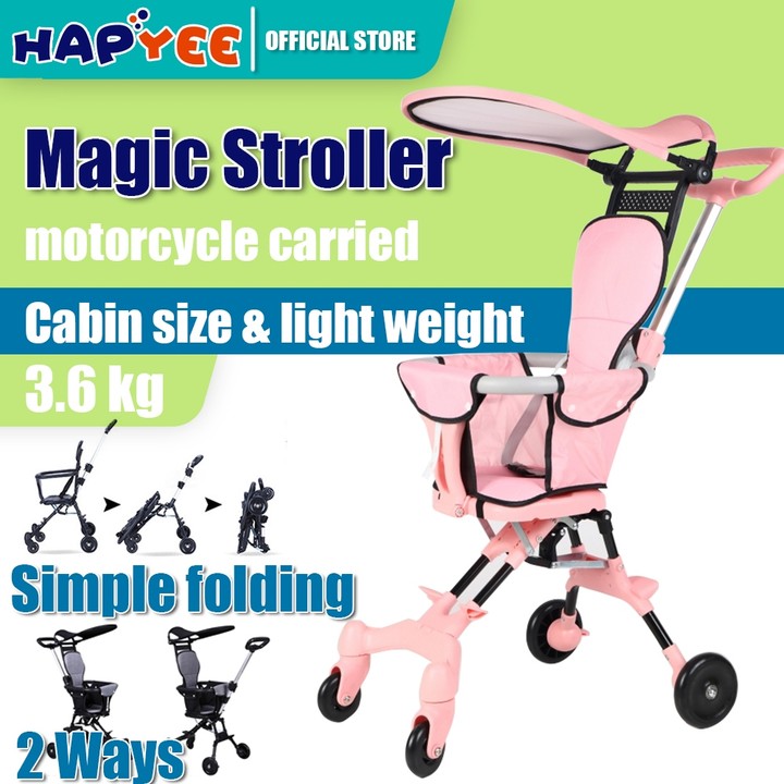 HAPYEE Magic Stroller Baby 2 Way Travel Lightweight Foldable